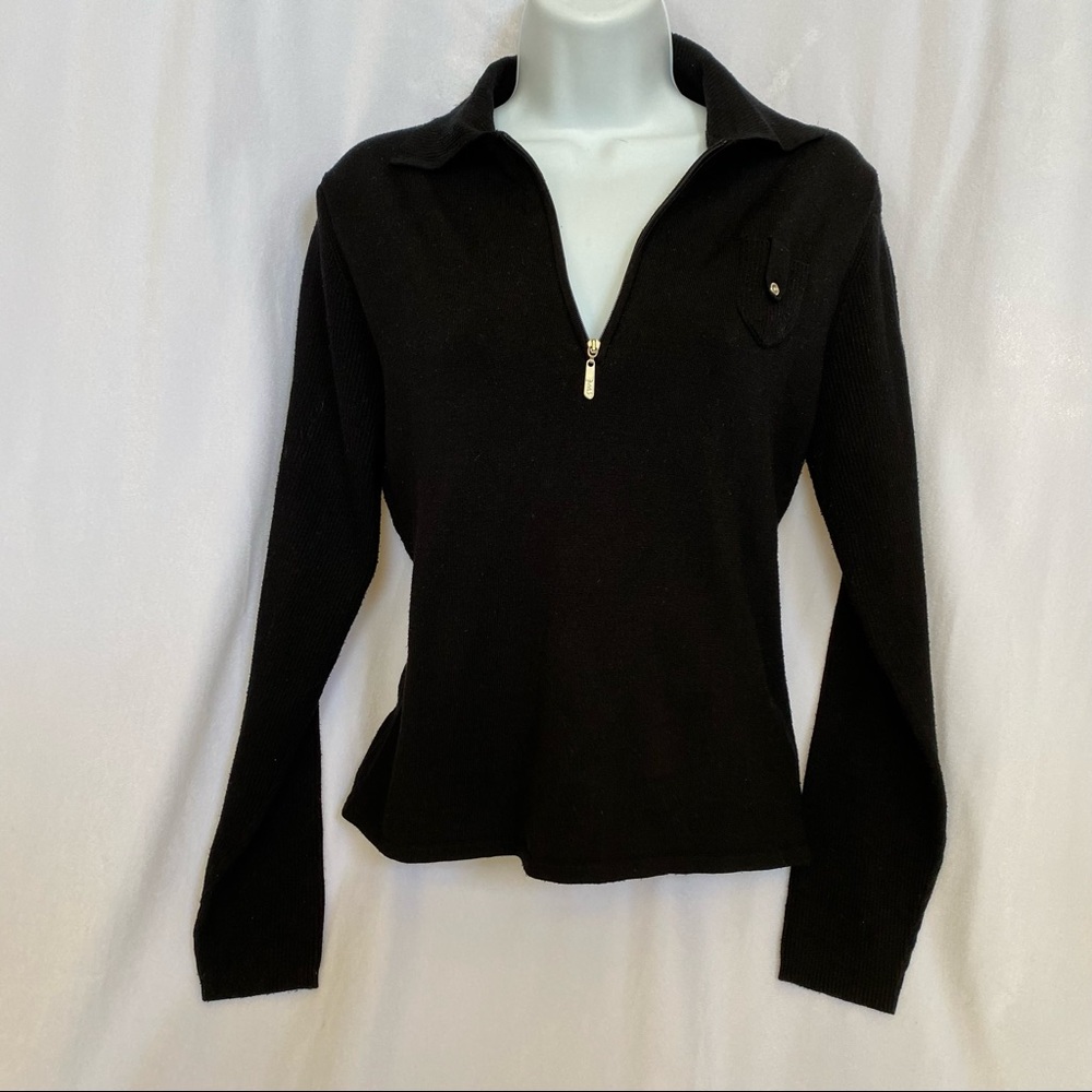 SWE silk black sweater size L